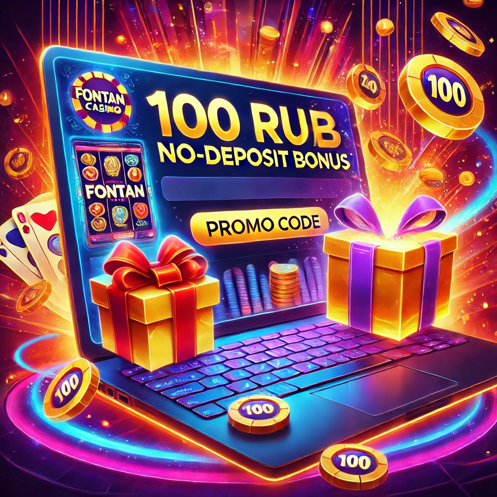 Fontan Casino: бездепозитный бонус 100 рублей и промокоды
